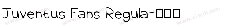 Juventus Fans Regula字体转换
